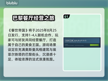🔥《法国小馆儿模拟器》发售日期曝光！🎮截图2
