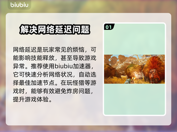 怪物猎人⚡荒野加速器挑选秘籍，玩家必看！截图2