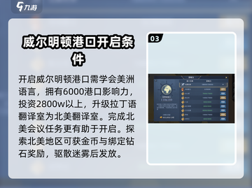 黎明之海💎威尔明顿港口开启攻略来啦！截图4