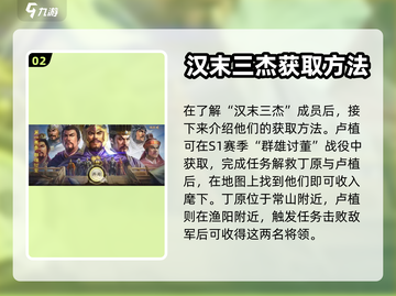 三国志战棋版🔥汉末三杰获取全攻略🎉截图3