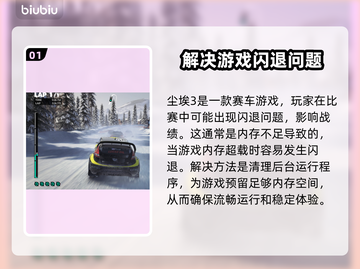 尘埃3闪退🔥解决方法大全，玩家必看！截图2