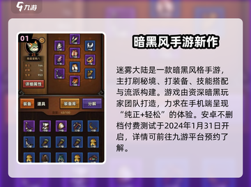 🔥《迷雾大陆》内测时间曝光！🎮截图2