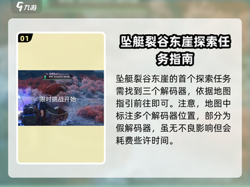 破碎之地坠艇裂谷东崖🔥探索全攻略🌟截图2