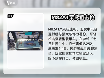 七日世界|M82A1栗鸢狙击枪🔥超详细优缺点分析来啦！截图2