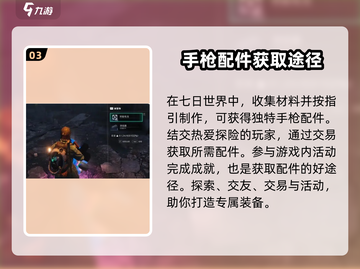 七日世界🔥手枪配件获取全攻略💎截图4
