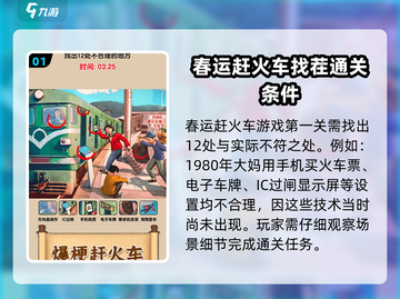 【爆梗找茬王💥】春运赶火车通关攻略｜12处不合理等你来找！截图2