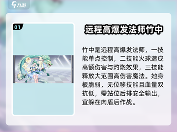 300大作战🔥竹中出装连招教学💡轻松上分截图2