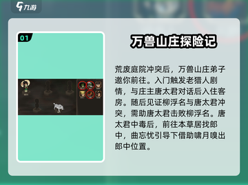 大侠立志传🔥万兽山庄剧情任务全攻略🎉截图2