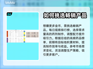 药剂大亨🔥爆赚秘籍，稳赚思路全揭秘！截图5
