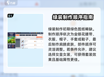 冒险岛枫之传说🔥绿装制作顺序全解析！新手必看截图2