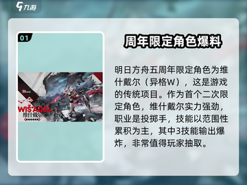 明日方舟💥五周年限定干员大揭秘！🔥不容错过的超强阵容🎉截图2