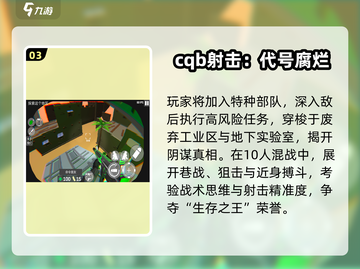 2024🔥CQB射击游戏TOP榜💥玩转战术竞技🎯截图4