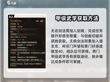 大侠立志传🔥甲级武学获取攻略，必看！截图3