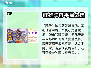三国云梦录🔥平民最强阵容推荐💥截图2