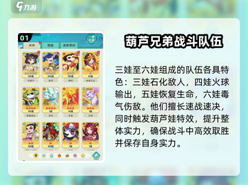 葫芦娃大作战最强平民阵容🔥再也不用担心不会搭配了！截图2