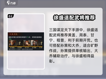 三国谋定天下🔥徐盛获取及玩法全解析！截图3