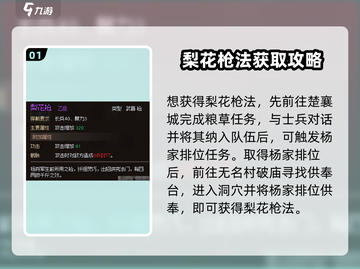 大侠立志传🔥梨花枪法获取攻略，轻松get强大武学！截图2