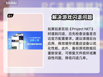 ProjectNET黑屏闪退卡顿？❌教你一招搞定✅玩游戏截图2