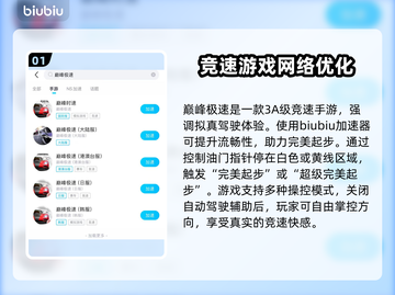 巅峰极速加速器推荐🔥哪个更好？玩游戏必备⚡截图2