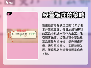 淡墨水云乡饭庄经营方法💥游戏秘籍💡截图2