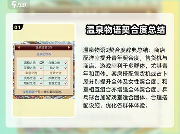《温泉物语2》契合度辞典全揭秘🔥游戏党必看！截图2
