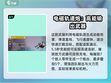 创世战车⚡电磁轨道炮：超强武器详情曝光！截图2