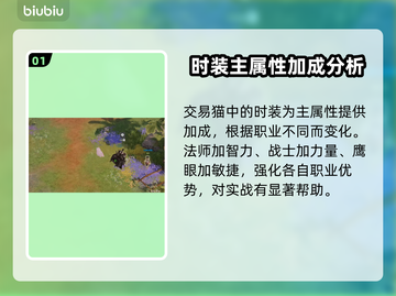命运方舟时装属性大揭秘！🔥游戏党必看✨截图2