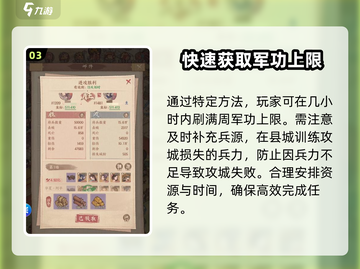 这城有良田🔥军功获取全攻略，快速升级秘籍！截图4