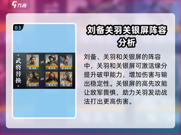 《三国谋定天下》关银屏武将搭配🔥超强攻略来啦！截图4