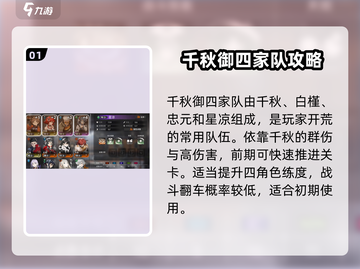 新月同行🔥最强开荒阵容分享，新手必看！截图2