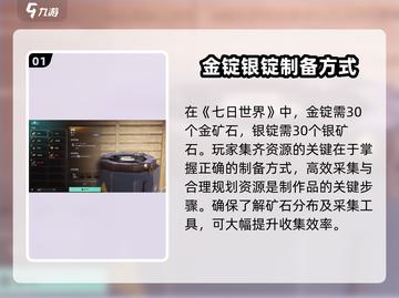 七日世界🔥金锭银锭配方获取攻略💎截图2
