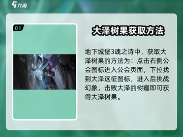 地下城堡3魂之诗：大泽树果获取秘籍🔥超全途径-Methods！截图2