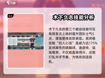 排球少年手游🔥木下久志值得培养吗？球员解析来啦！截图3