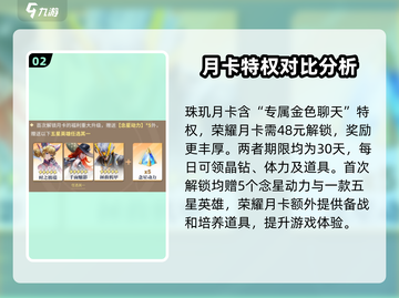 🔥星之破晓月卡奖励大揭秘！💎选谁最划算？玩家必看！截图3