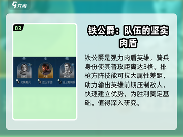 世界启元🔥铁公爵技能超详细解析，玩转游戏就靠它！截图4