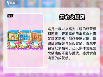 🔥2024必玩！TOP5模拟餐厅游戏合集🎮截图2