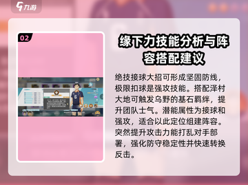 排球少年手游缘下力🔥强力球员效果曝光！💥截图3