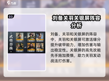 三国谋定天下：关银屏武将搭配攻略🔥💥截图4
