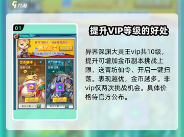 异界深渊大灵王VIP等级🔥揭秘游戏名必备指南！截图2