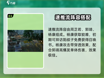 射雕手游🔥最强阵容搭配推荐，这样选号轻松制胜！截图4
