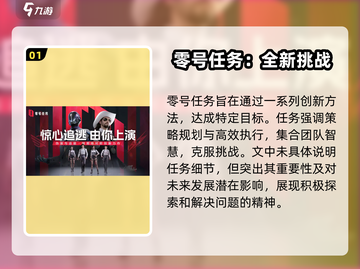 零号任务🔥超好玩！游戏特色全揭秘🎉截图2