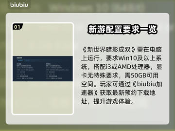 新世界暗影成双配置要求🔥最低配置就能玩？！🎮截图2