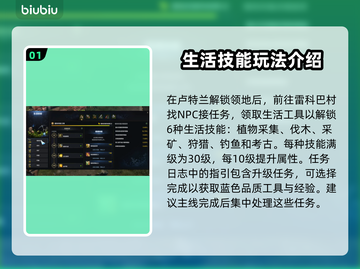 命运方舟生活技能全解🔥新手必看！💎截图2