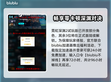 🎮霓虹深渊2全角色解锁秘籍大公开！截图5