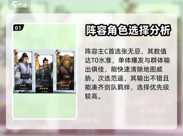 射雕手游🔥剑队阵容推荐｜最强攻略来了！截图2