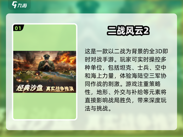 🔥2025必玩二战手游🔥策略游戏推荐不容错过！截图2
