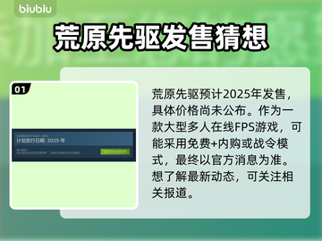 🎮荒原先驱价格曝光！速看发售详情💥截图2