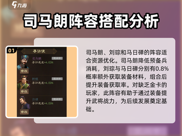 三国志战棋版🔥司马朗最强阵容搭配🌟截图2