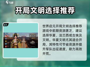 世界启元🔥开局必选文明详细规划来了！新手必看👇截图2