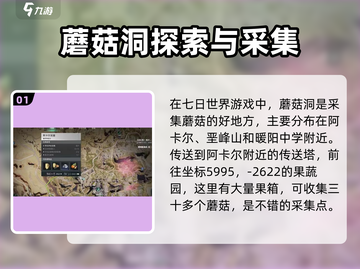 七日世界🔥蘑菇洞位置曝光！速来探秘💡截图2